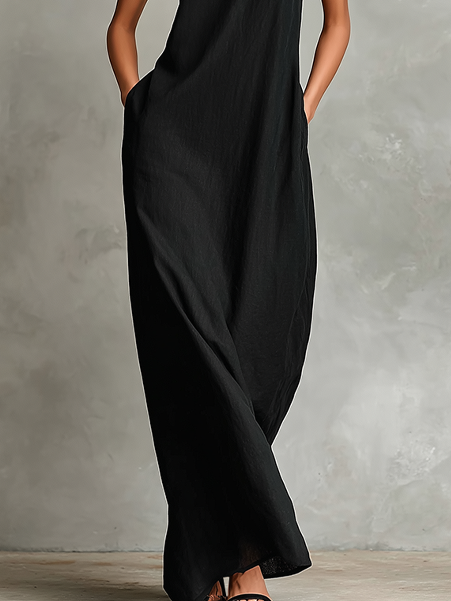 Edelmira™ | Vestido Largo de Cuello Alto
