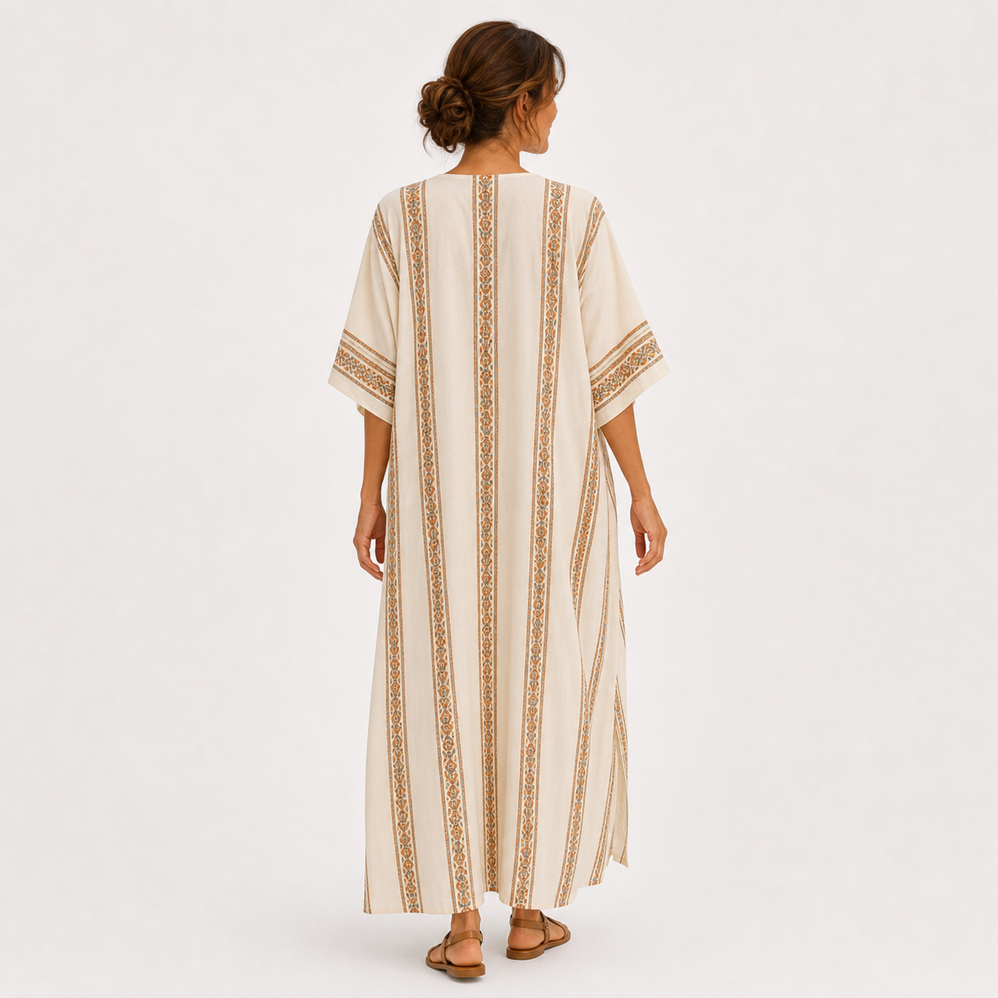 Caftán Dalia Beige Étnico