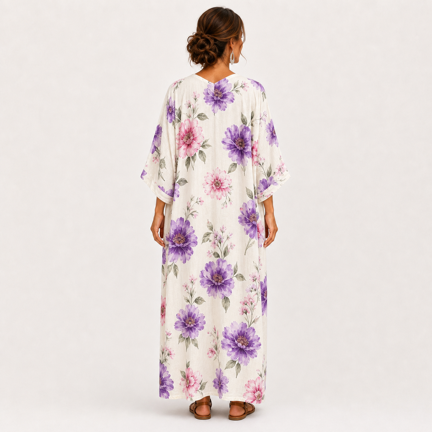 Caftán Inés Blanco Floral
