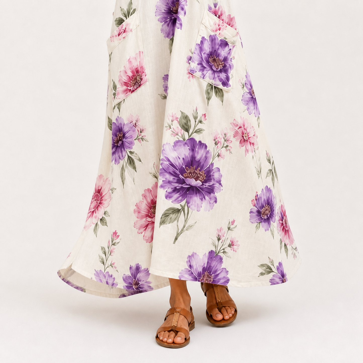 Caftán Inés Blanco Floral