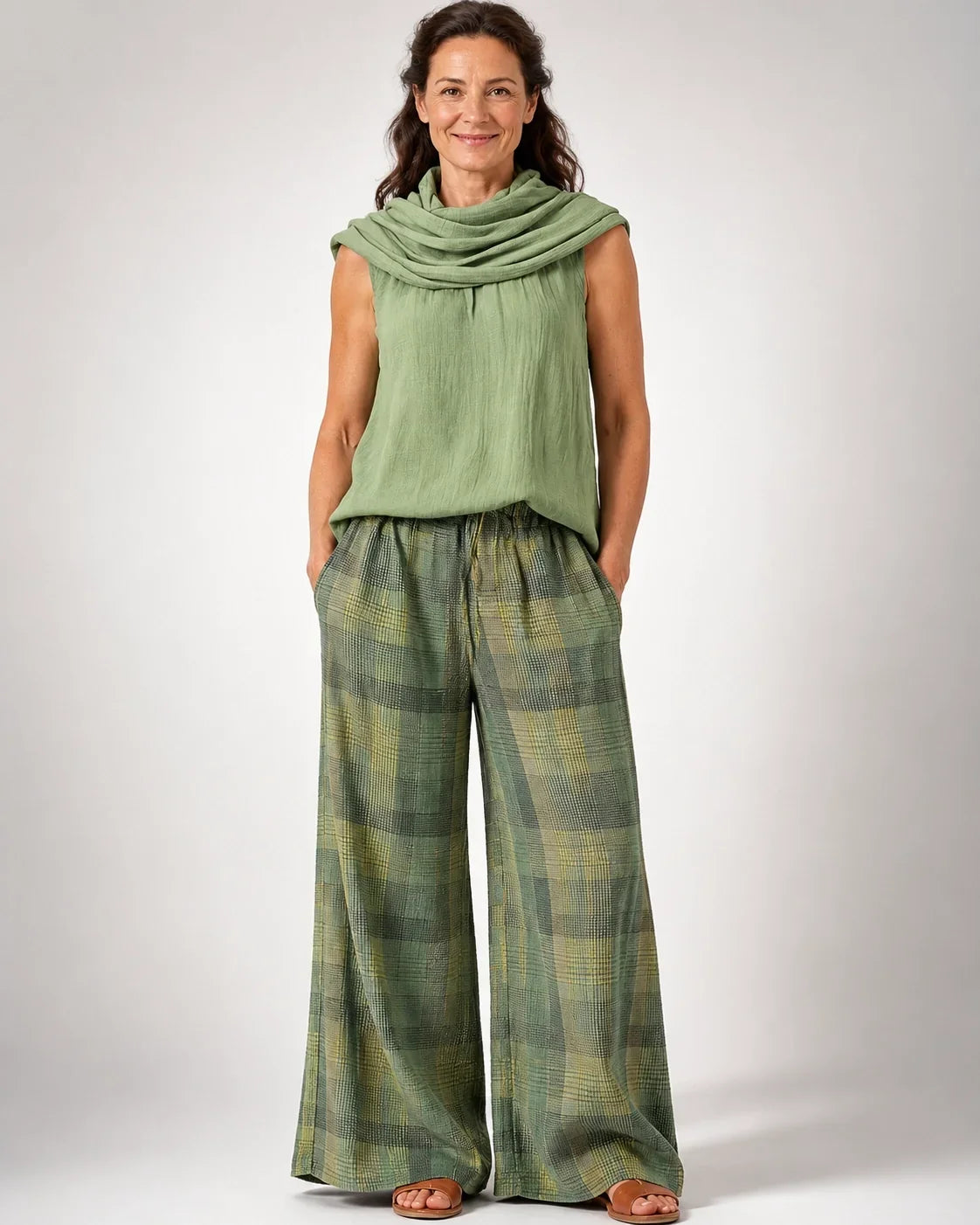 Columba™ | Conjunto de Pantalón Ancho