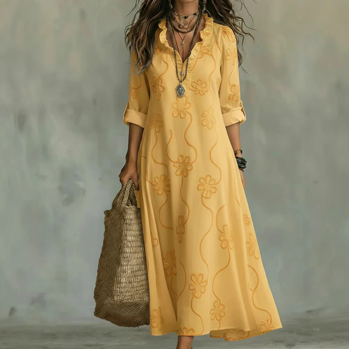 Prudencia™ | Vestido Midi Floral