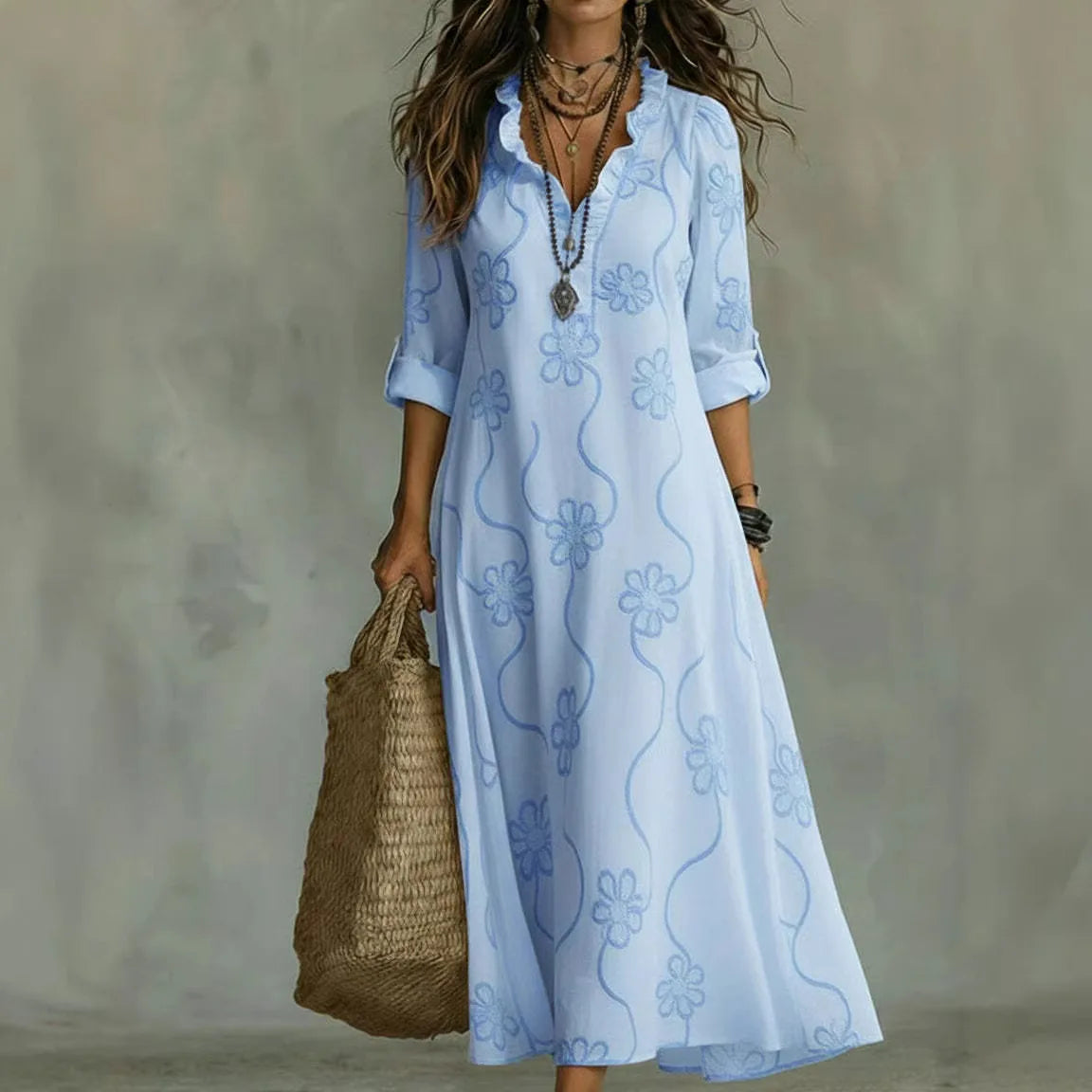 Prudencia™ | Vestido Midi Floral