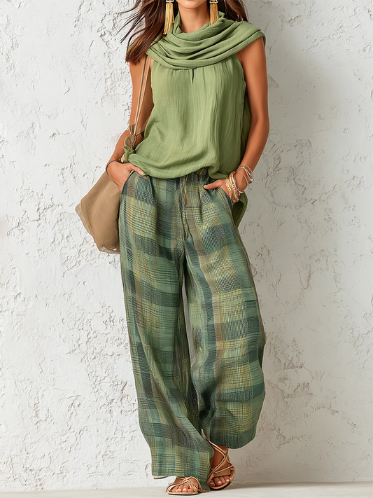 Columba™ | Conjunto de Pantalón Ancho