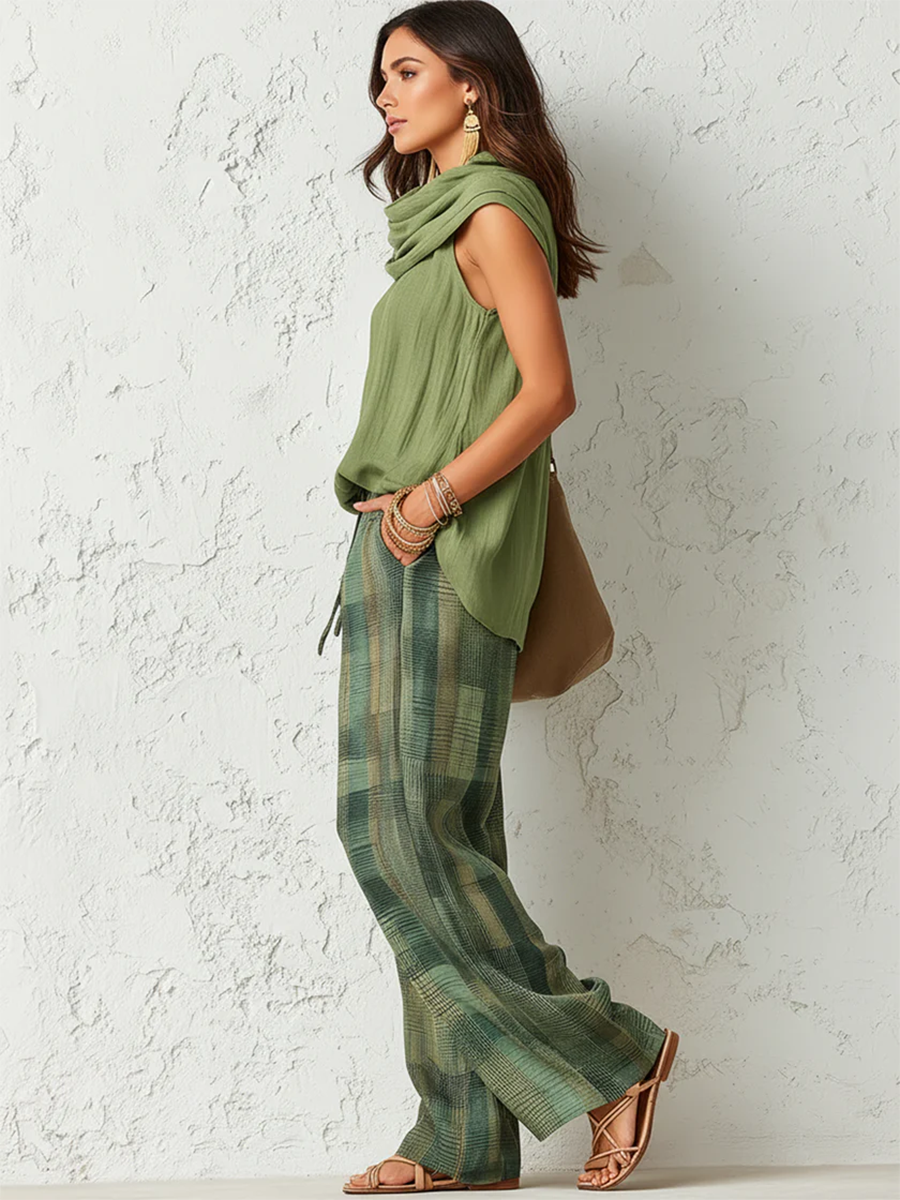 Columba™ | Conjunto de Pantalón Ancho
